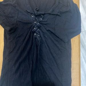 Black front lace full tilt size small